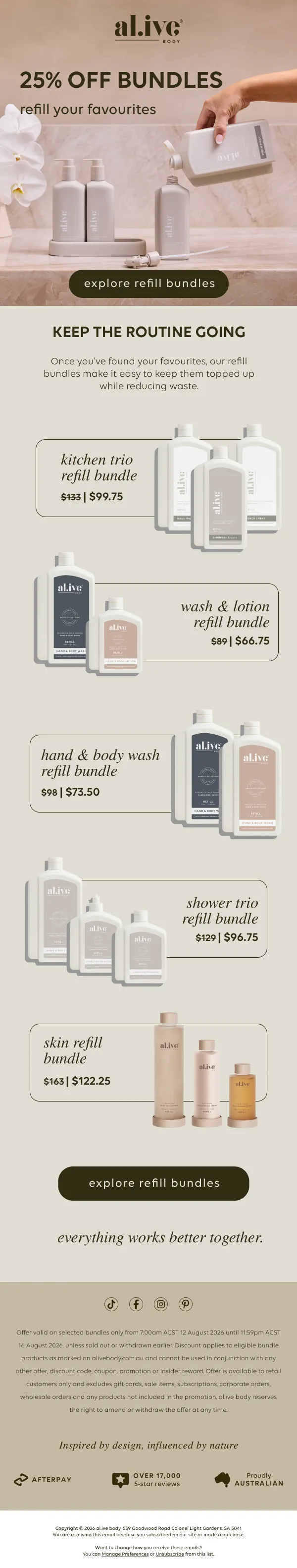 al.ive body top bundles sale email