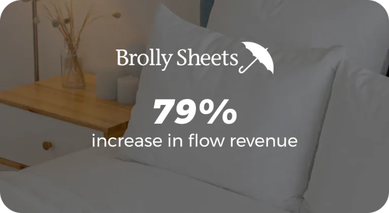 Brolly Sheets — 79% increase in flow revenue