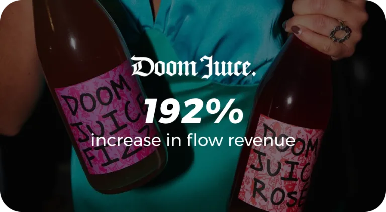 Doom Juice Wine — 192% increase in flow revenue