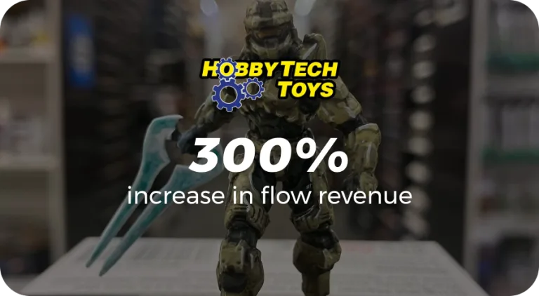 Hobbytech Toys — 300% increase in flow revenue