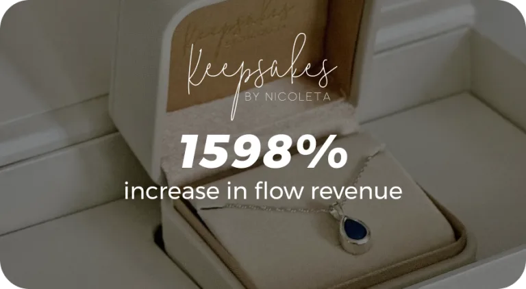 Keepsakes by Nicoleta — 1598% increase in flow revenue