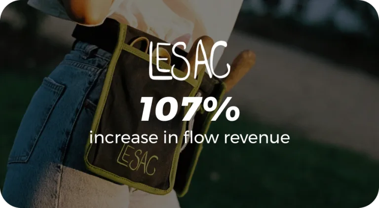 Le Sac — 107% increase in flow revenue