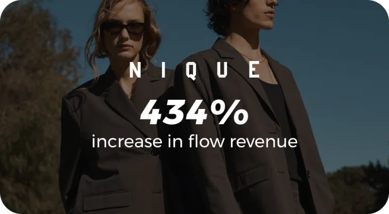 NIQUE — 434% increase in flow revenue